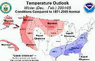 2004/2005 Winter Temperature Outlook