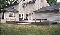 Decks made with Trex Decking Materials