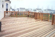 Decks made with Trex Decking Materials