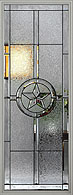 The Texas Star Decorative Glass Door Design