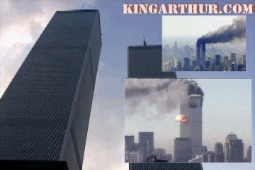 The World Trade Towers Before and During