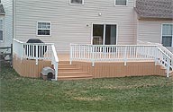 Decks made with Poly Lumber Decking Materials