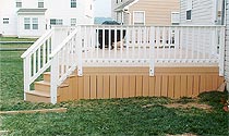 Decks made with Poly Lumber Decking Materials
