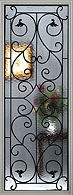 The Wrought Iron Decorative Glass Door Design