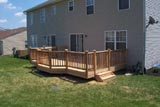 Raised Deck with Large Staircase