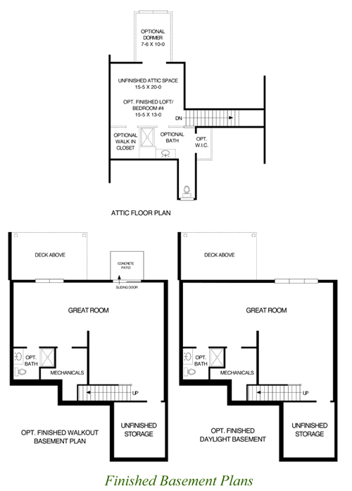 Optional Floor Plans