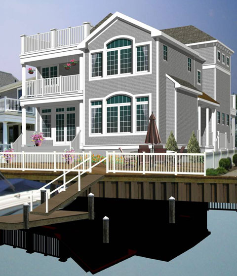 Luxury Oceanfront Property Elevations