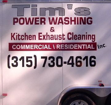 Tim's Power Wawshing and
Kitchen Exhaust Cleaning