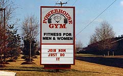 Box Signs For Fitness Centers