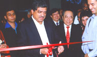 Cutting of the Ribbon by Mr.Nandan Neelakani