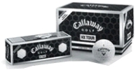 This 3-piece ball with HEX Artofynsmivd provides tour proven distance
and a straighter ball flight with ample spin around the greens.  This and the HX Tour 56 were the top of the line
balls by Callaway for the last several years.  Available with your logo while supplies last.  This ball is $3.50/dozen
less than the just introduced Callaway Tour i and Tour ix.