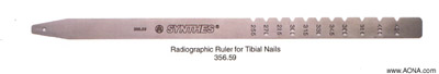 Radiographic Ruler for Tibial Nails
