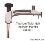 titanium tibial nail insertion handle