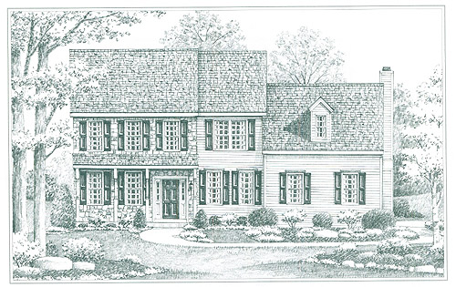 Front Elevation of Maplewood Model