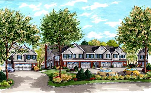 Front View Rendering of Spring House Lane